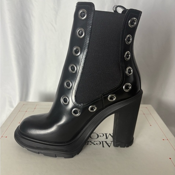 Alexander McQueen Black Leather Boots | NIB Luxury - Picture 11 of 16